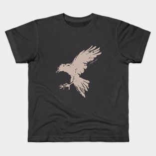 Handpainted Crow Kids T-Shirt